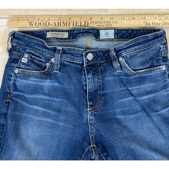 AG Adriano Goldschmied THE LEGGING Super Skinny Raw Hem Sz 28R Ankle - Picture 7 of 10
